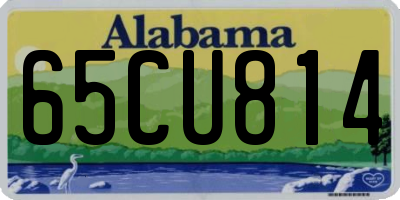 AL license plate 65CU814