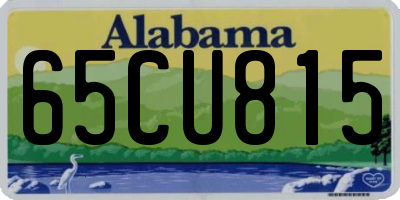 AL license plate 65CU815