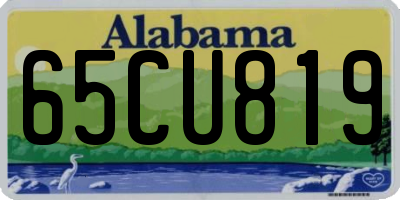 AL license plate 65CU819