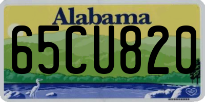 AL license plate 65CU820