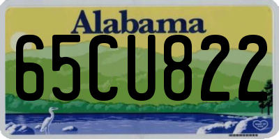 AL license plate 65CU822