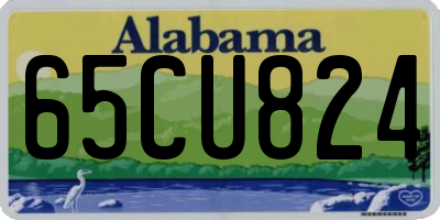 AL license plate 65CU824