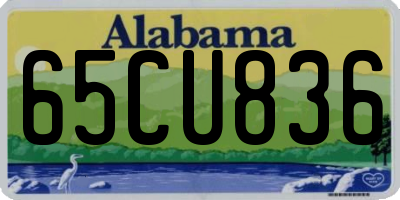 AL license plate 65CU836