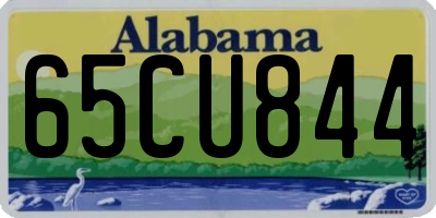 AL license plate 65CU844
