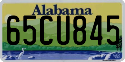 AL license plate 65CU845