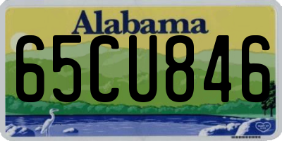 AL license plate 65CU846