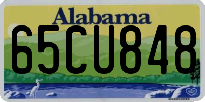 AL license plate 65CU848