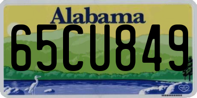 AL license plate 65CU849