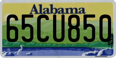 AL license plate 65CU850