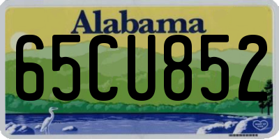 AL license plate 65CU852