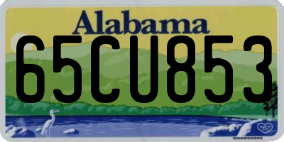 AL license plate 65CU853