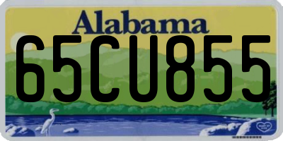 AL license plate 65CU855