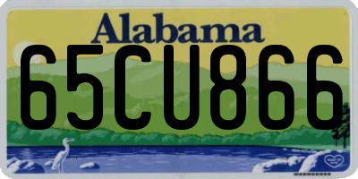 AL license plate 65CU866