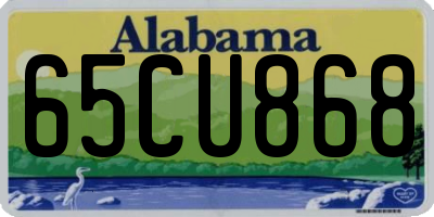 AL license plate 65CU868
