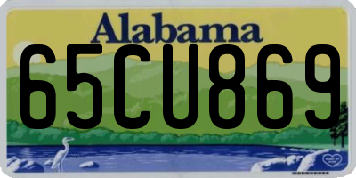 AL license plate 65CU869
