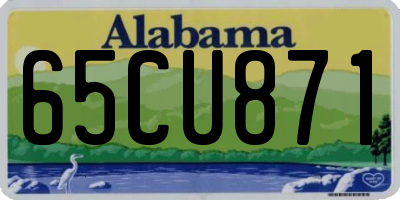 AL license plate 65CU871