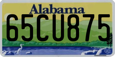 AL license plate 65CU875