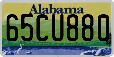 AL license plate 65CU880