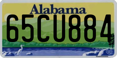 AL license plate 65CU884