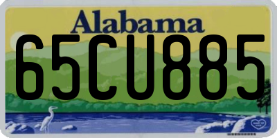 AL license plate 65CU885