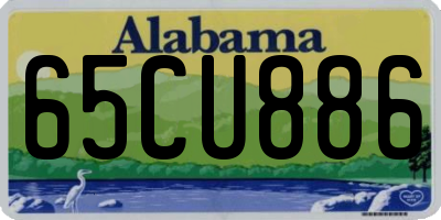 AL license plate 65CU886