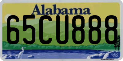 AL license plate 65CU888
