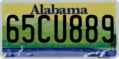 AL license plate 65CU889