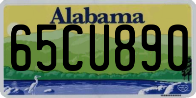 AL license plate 65CU890
