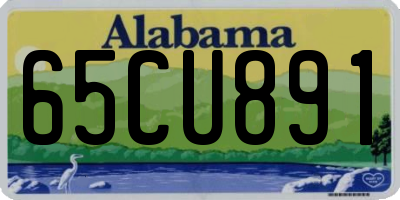 AL license plate 65CU891