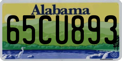 AL license plate 65CU893