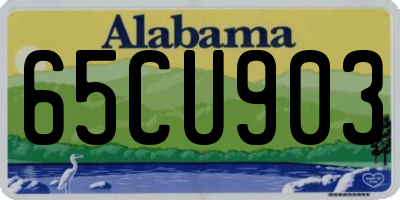 AL license plate 65CU903