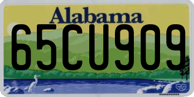 AL license plate 65CU909