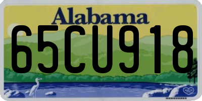 AL license plate 65CU918