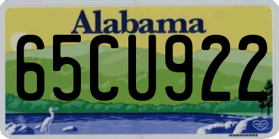 AL license plate 65CU922