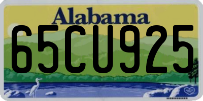 AL license plate 65CU925