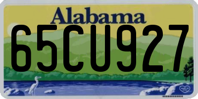 AL license plate 65CU927