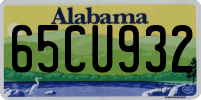 AL license plate 65CU932