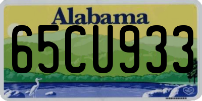 AL license plate 65CU933