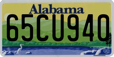 AL license plate 65CU940