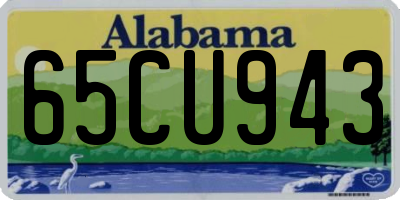 AL license plate 65CU943