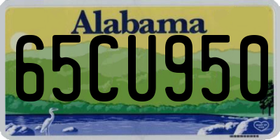 AL license plate 65CU950