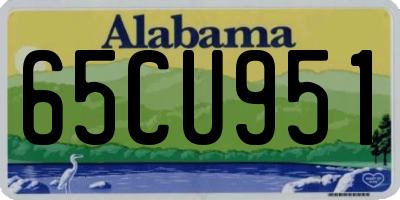 AL license plate 65CU951