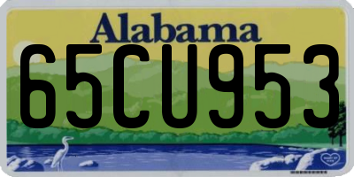 AL license plate 65CU953