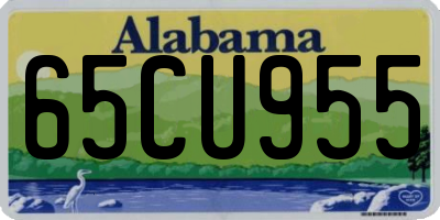 AL license plate 65CU955