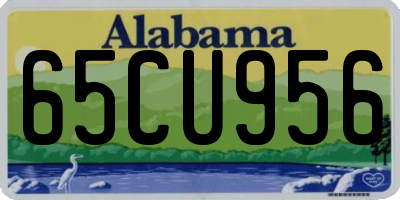 AL license plate 65CU956