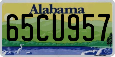 AL license plate 65CU957