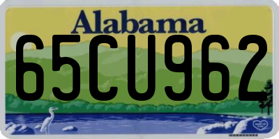 AL license plate 65CU962