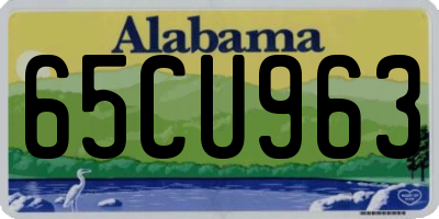 AL license plate 65CU963
