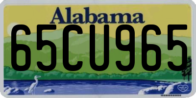 AL license plate 65CU965
