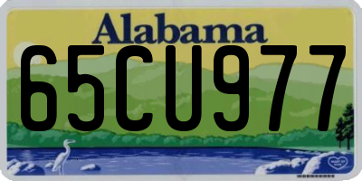 AL license plate 65CU977